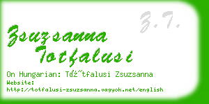 zsuzsanna totfalusi business card